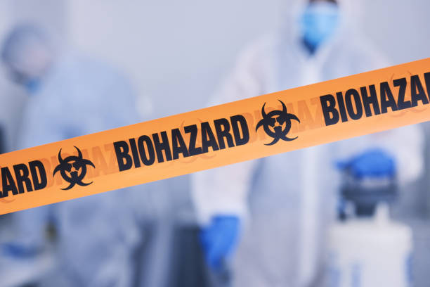 Professional Biohazard Cleanup technician working in Marne, MI